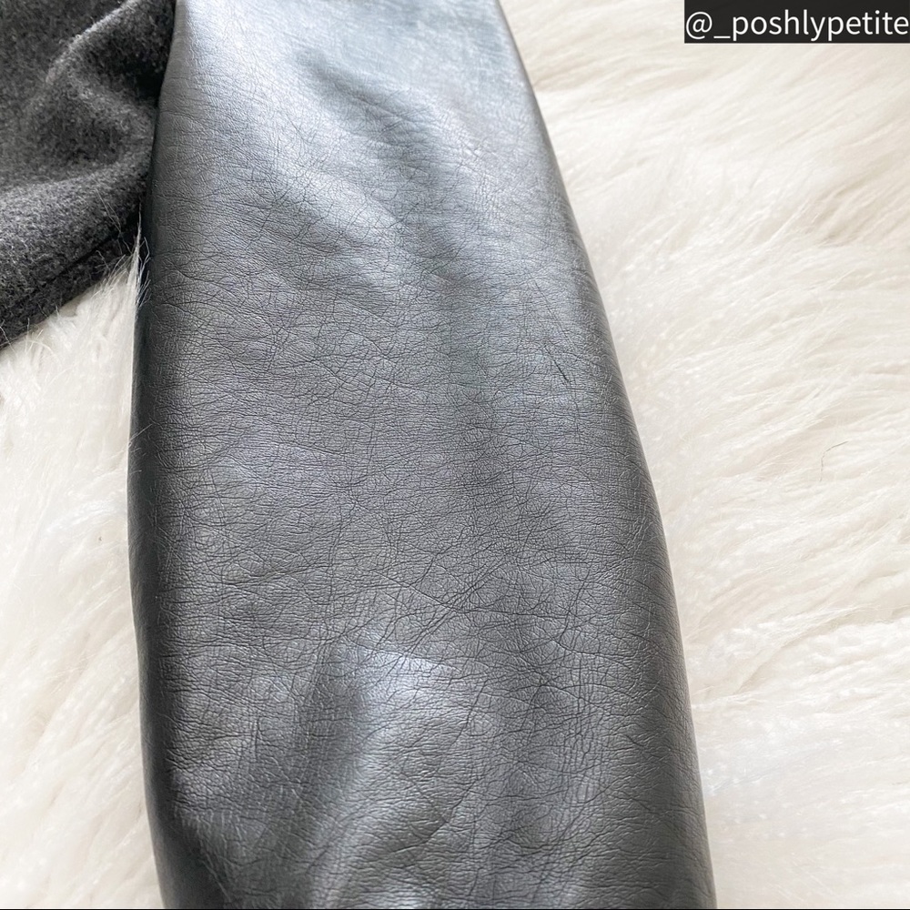 Treasure Bond Boys faux leather bomber jacket 7/8 - Picture 7 of 12